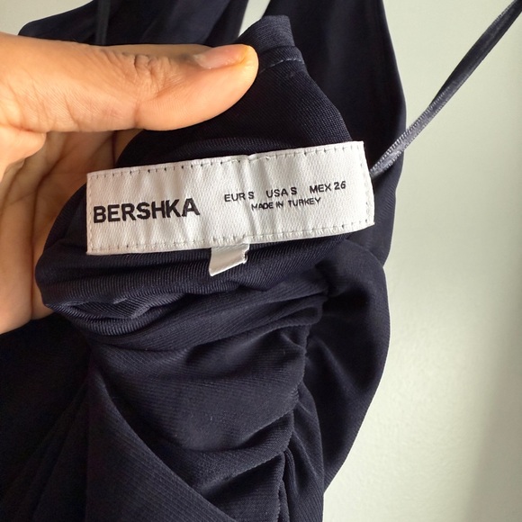 Bershka navy Halter Mini Dress - Picture 9 of 9